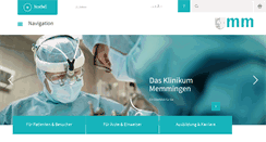 Desktop Screenshot of klinikum-memmingen.de