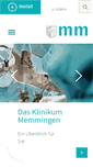 Mobile Screenshot of klinikum-memmingen.de